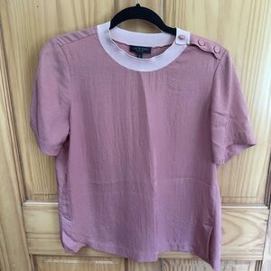 Rag & Bone Pink Button-Detail Top